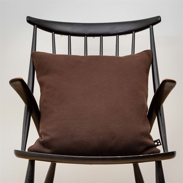 Cushion cover Fine knit 50x50 Dark brown